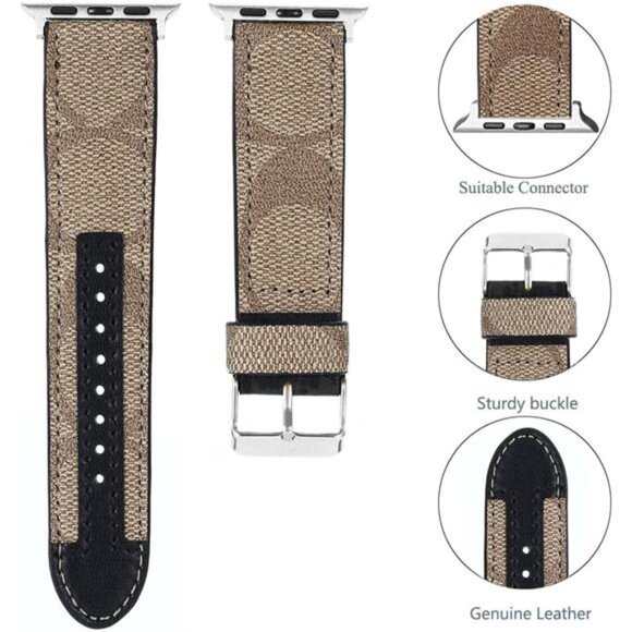 NEW Luxury Leather Stylish Fashion Apple Band - Picture 3 of 5